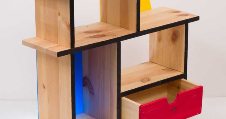 Mondrian shelving unit
